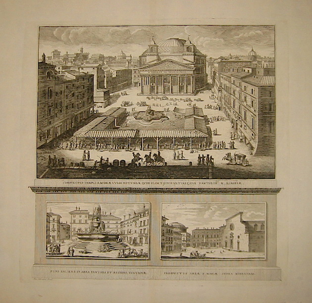 Halma Franciscus (1653-1722) Conspectus Templi S. Mariae vulgo Rotundae quod olim T.Jovis Ultoris: sive Pantheon M.Agrippae 1696 Leida 